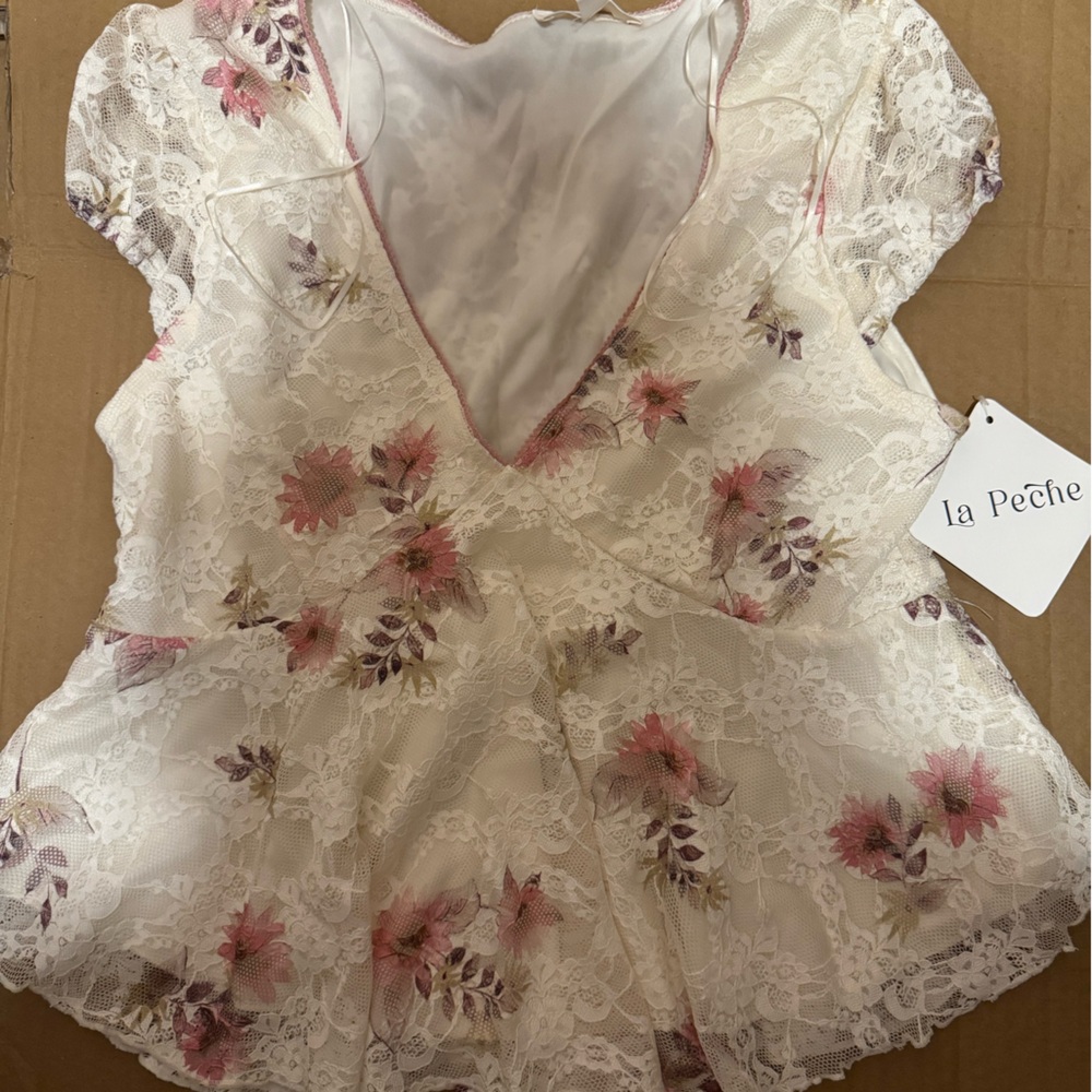 La Petite Floral Lace Dress